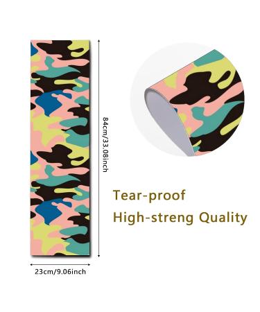 Rocxemly Skateboard Grip Tape - 33 x 9 Non-Slip Camouflage Design - Buy Online on GoSupps.com