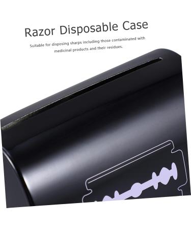 Lurrose 2-St Blade Storage Box Holder for Razor Blade Disposal - Small Iron Container Sharp Knife Storage 6.5x4.5x6cm - Safe & Convenient - Buy Online on GoSupps.com