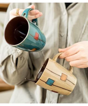 Ceramic Coffee Mug Tea Cup Premium Ceramic Coffee Mug Tea Cup Water Cup Mug Ceramic Coffee Mug with Spoon Blue Box Tea Cup Pottery Mugs Gift and Home Cups Set (Color : C) (Color : C) ( Color : C ) - Buy Online on GoSupps.com