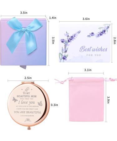 I Love You Mom Compact Mirror - Unique Birthday, Mother's Day, and Valentine's Gift for Her - Buy Online on GoSupps.com