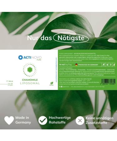 Chamomile Extract 500mg | 25 Vegan Doses | Liposomal | Gluten-Free | Made in Germany | High Dose & Lab Tested | More Effective Than Capsules & Powder - Buy Online on GoSupps.com