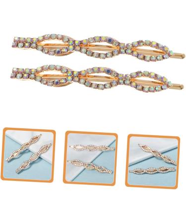 Ipetboom 1 Pair Ab Diamond Bangs Hairpin Rhinestone Barrettes Black Hair Clips Crystal Bobby Pin Bride Hair Clip Bangs Hair Clip Rhinestones Hair Pin The Chain Bow Tie Alloy Girl - Buy Online on GoSupps.com