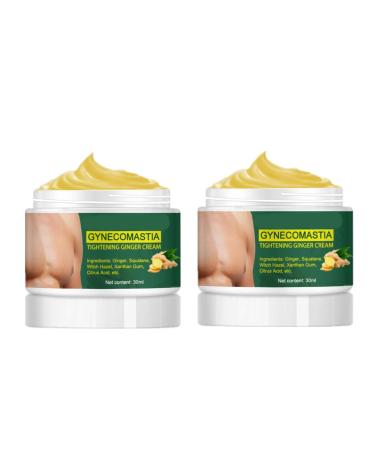 Solipac Effective Gynecomenia Tighttening Ginger Cream Gynecomenia Cellulite Reduction Cream Firm Chest Natural Tighttening Ginger Cream IMPROVE Chest Shape Tough and Strong 2pcs