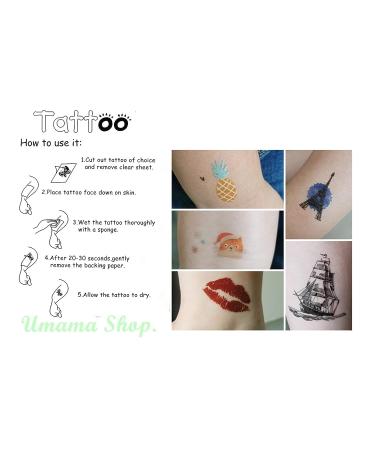 Yin Yang Temporary Tattoos - Waterproof Taoism Symbol Sticker - 8X4 Inch Sheet for Men and Women - Buy Online on GoSupps.com