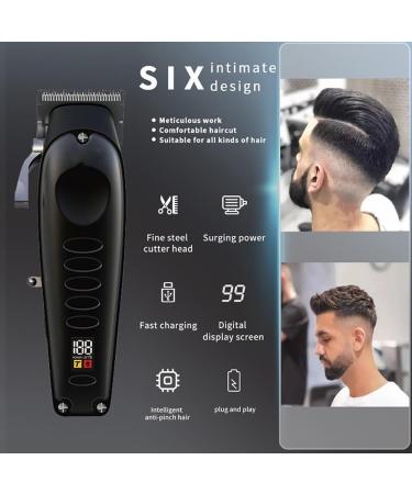 Hair Clippers for Men All Metal Rechargeable Hair Trimmer Barber Hair Clipper Beard Corded Cordless Electric Hair Cutting Machine - Buy Online on GoSupps.com