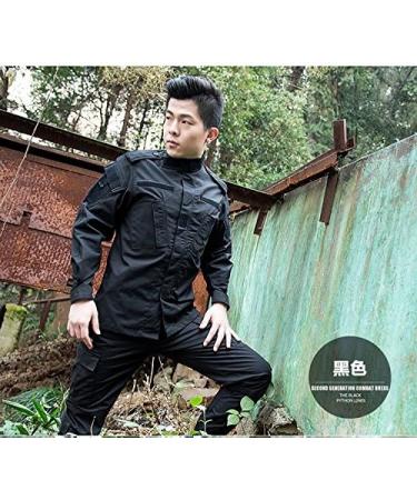 ATAIRSOFT Men's Tactical Army BDU Jacket & Pants Suit for Airsoft Paintball & Hunting - Black - Buy Online on GoSupps.com