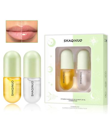 Lip Plumper Gloss Set Hydrating Plumping Lip Gloss Lip Care Serum Natural Lip Plumping Gloss Lip Plumper Balm Day Ues And Night Ues Set