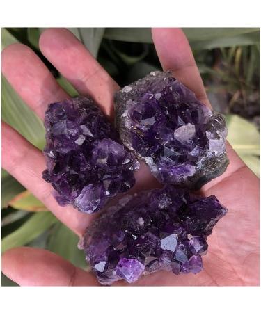 70-80g Natural Amethyst Crystal Cluster Quartz Ra CrystalsStone Decoration Ornament Purple Feng Shui Stone Ore Home Goods JITZEGMD (Size : 2pc) - Buy Online on GoSupps.com