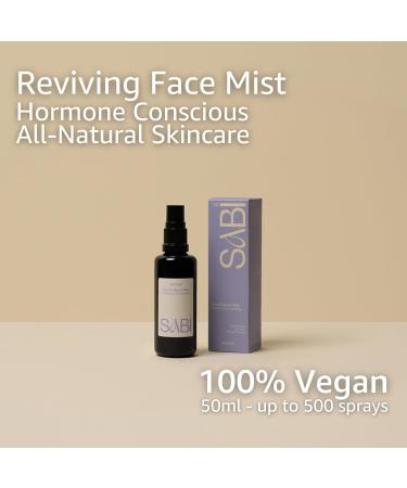 Skin Tightening Hydrating Face Mist Spray: 100% Vegan All-Natural Hormone Conscious Skincare With Adaptogenic Rhodiola 50ml - Buy Online on GoSupps.com