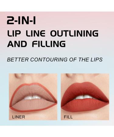 YOUNG VISION Gourd-Shaped Precision Liquid Lipstick & Lipliner - Nude Matte Perfection for Flawless Lips | International Shipping Available - Buy Online on GoSupps.com