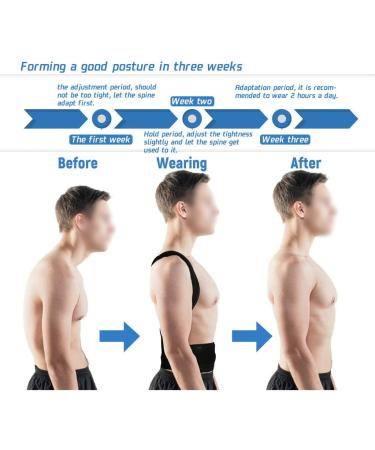 n/a Adjustable Posture Corrector Back Support Shoulder Back Brace Posture Correction Spine Postural Fixer Tape (Color : Black Size : XL code) Handmade Full moon lofty ambition - Buy Online on GoSupps.com