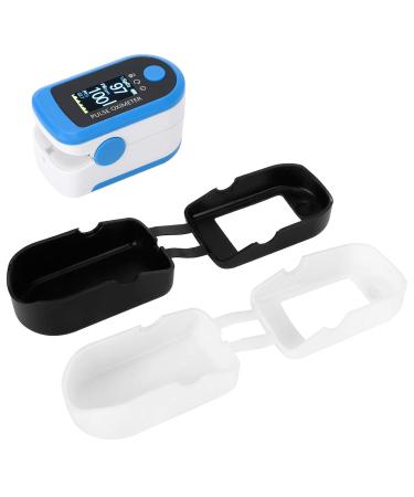 2Pcs Blood Oxygen Case Oximeter Cover Fingertip Blood Oxygen Saturation Monitor Cover Portable Silicone Fingertip Pulse Monitor Protector for Travel Home Black White Black+white - Buy Online on GoSupps.com