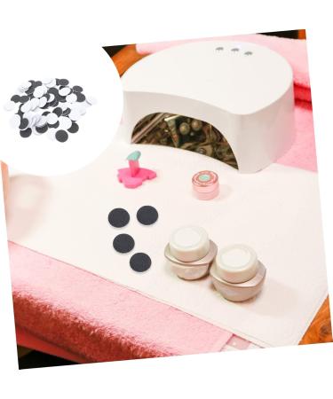 minkissy 1 Frosted Sheet Eletric Replacement Sandpaper Discs Sanding Disc Pads Gel Nail Art Polish Manicure Polishing Accessories Electric Crystal Volcano Grinding 2.5x2.5cm Black - Buy Online on GoSupps.com