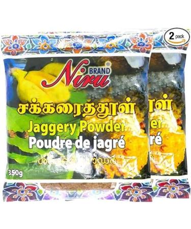 Niru Jaggery Brown Powder | 350G | Natural Sweetener | No Preservatives Added | Jaggery Powder | Hand Crushed Gur Powder | Gluten Free | Indian Origin | Each 350G | Pack of 2 - Buy Online on GoSupps.com