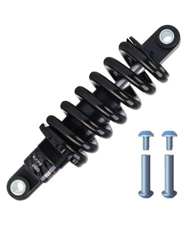 Mountain Bike Rear Shock Absorber Bicycle Rear Biliary Spring Shock,Coil Spring Black,125mm (4.9") 165mm(6.3") 190(7.5") 850/1000/1350Lbs Eye-to-eye 125mm Spring rates 850Lbs