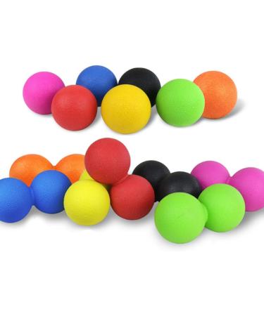 Lurrose Rolling Ball Massage - 3-in-1 Peanut & Trigger Point Balls for Muscle Relief | Vibrating Yoga & Foot Massage Tool - Buy Online on GoSupps.com