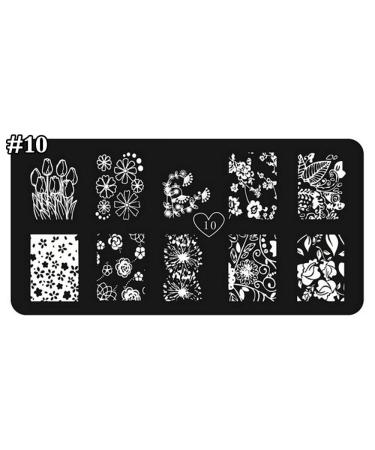 Hongma Nail Art Stamp Nail Template Stamping Stencils Image Stamp Decoration Art REUSEABLE