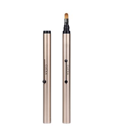 Retractable Automatic Lid Professional Lip Brush 1pc (Champagne Gold)