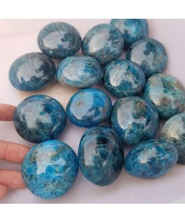 Natural Blue Apatite Palm Polished Quartz Crystal Collection Gemstone 1PC Reiki Stone ERTEYIN - Buy Online on GoSupps.com