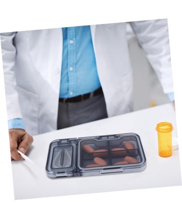 Box Divider & Cutter for Small Medications Portable Medication Splitter | 11.9x6.3cm Grey | International Shipping - Buy Online on GoSupps.com