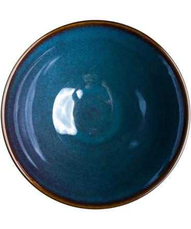 Bowl Snack Dip Bowls Dishware Vintage Ceramic Rice Bowl 6 inch Fruit Salad Bowl Creative Soup Bowl Blue Noodle Bowl Household Cereal Bowl Compatible with Kitchen Restaurant Gifts