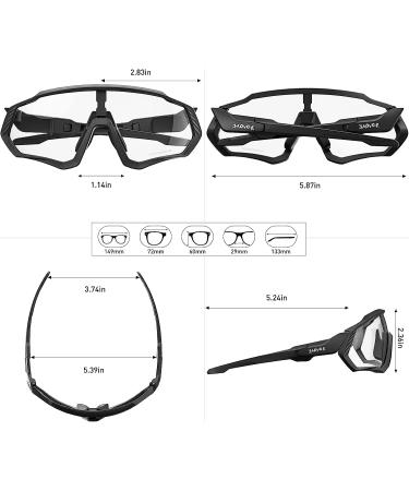 KAPVOE Photochromic Cycling Glasses | Men Women Mountain Bike Sunglasses - Buy Online on GoSupps.com