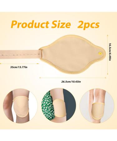 Reusable Castor Oil Packs for Knees | Organic Cotton | Adjustable Wrap - 2 Pack - Buy Online on GoSupps.com