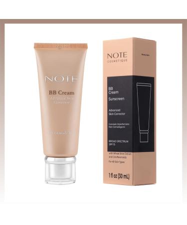 Note Cosmetique BB Cream SPF 15 - Tinted Moisturizer Face Cream with Vitamin E - Hydrating Foundation Makeup for Lasting Natural Finish - 100-1 oz - Buy Online on GoSupps.com