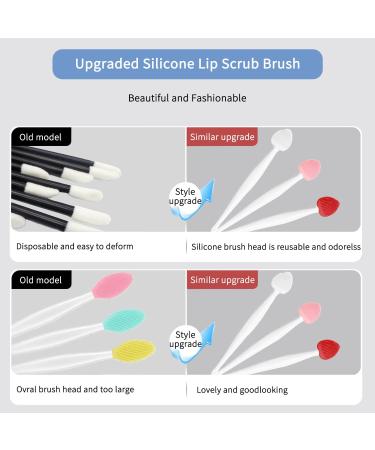 Silicone Lip Scrub Brush Exfoliator Tool - 3 PCS Pink 03 - Buy Online on GoSupps.com