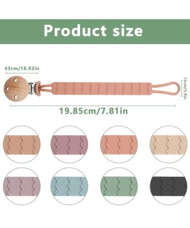 Silquet 2-Pack Pacifier Chain - Soft & Durable Baby Pacifier Clips for Boys & Girls (Green & Blue) - Buy Online on GoSupps.com
