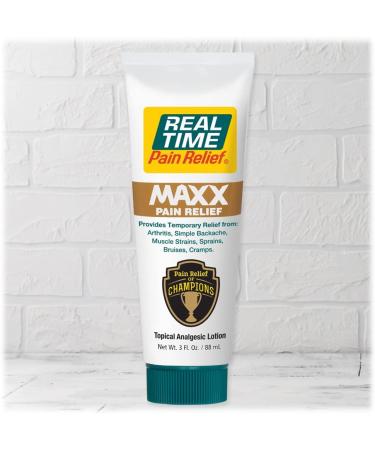 RTPR Real Time Pain Relief MAXX 3oz Tube - Fast Acting Pain Relief - Buy Online on GoSupps.com
