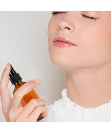 Buy Braunglas Spray Bottle 4x50ml - Empty Glass Atomizer for Perfume Make-Up Travel | Fine Fog Water Bottle | Includes Funnel & Labels - Buy Online on GoSupps.com