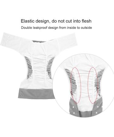 Buy Washable Adult Diapers | Adjustable Incontinence Care Cloth Diapers | Easy Dry Gray Pocket Diaper Cover - Buy Online on GoSupps.com