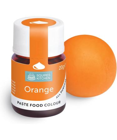 Squires Kitchen Orange Food Colouring Paste - 20g | Concentrated Colour for Sugarpaste, Fondant, Buttercream & More - Buy Online on GoSupps.com