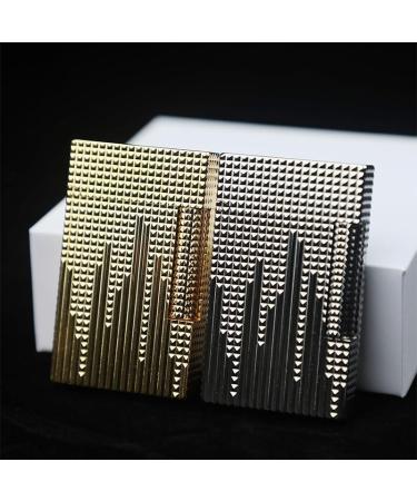 Classic Flip-Top Side-Slide Ignition Butane Torch Lighter Metal Gas-Filled Retro Men's Lighter Suitable For Candles Cigars Indoor And Outdoor High-End Men's Dad Husband Gift high-end Business Gift Gold 2 - Buy Online on GoSupps.com