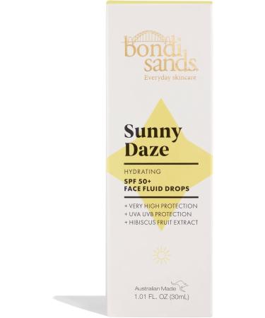 Bondi Sands Sunny Daze Hydrating SPF50+ Face Fluid Drops | UVA & UVB protection Vegan and Cruelty Free| 30ml/1.01 FL OZ - Buy Online on GoSupps.com