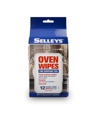Selleys Oven Wipes, Heavy Duty Oven Cleaner Wipes, Cleans and Absorbs Grease, Grime and Spills, 12 Wipes Selleys Heavy Duty Oven Wipes