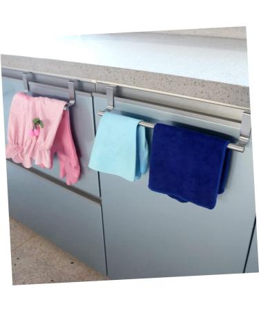 Alipis 2 Pcs Cabinet Door Hook Swing Hangers Towel Rack Door Hanger Towel Rod Wall Hanging to Rotate Rag Silverx2pcs 36X5cmx2pcs - Buy Online on GoSupps.com