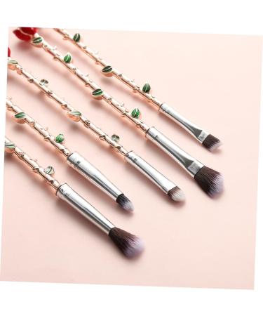 FRCOLOR 5PCS Makeup Brush Set - Cosmetic Brushes with Rose Design | Perfect for Flawless Makeup Application - Buy Online on GoSupps.com