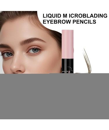 Eyebrow pencil Smudge Resistant Long Lasting Eyebrow Pen 14ml Liquid Color Very Fine Tip Suitable for Travel Parties Sports Appointments Work 02 Tawny Brown - Buy Online on GoSupps.com