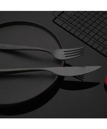 Flatware Sets Matte Black Flatware Tableware Cutlery Set 18/10 Stainless Steel Dinnerware Kitchen Fork Spoon Knife Silverware Set (Color : Auburn) - Buy Online on GoSupps.com