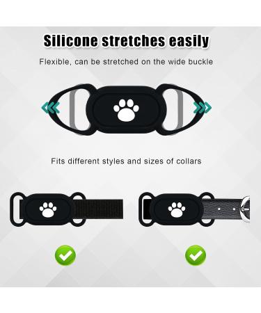 For Samsung Galaxy SmartTag2 Dog Collar Holders 2pcs Waterproof Anti-Loss Protective Cover Sleeve for Pet Dog Cat Collar Silicone Case for Galaxy Smart Tag 2 Tracker Accessories - Buy Online on GoSupps.com
