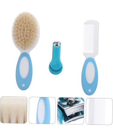 3pcs Wool Brush Baby Hairbrush Cleaner Grooming Kit - Healvian Soft Bristle Cleaning Brushes for Newborn Boy Girl - Buy Online on GoSupps.com