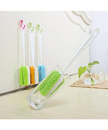 3 Pcs Soft Sponge Bottle Cleaning Brushes Feeding Bottle Scrubber with Plastic Handle for Glass Decanter Feeding-Bottle Wine Bottle - Buy Online on GoSupps.com