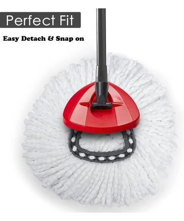 4 Pack Spin Mop Replacement Heads | Compatible with O Cedar EasyWring Mop | 100% Microfiber | Machine Washable | Easy to Replace | Deep Cleaning | 1 Tank System - Buy Online on GoSupps.com