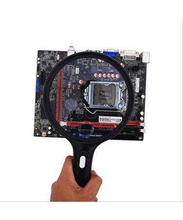 Reading Reading Magnifier HD Optical Resin Lens with 3LED Light 138mm Oversized Gift Room Decoration Made in China - Buy Online on GoSupps.com