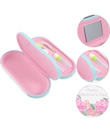 Buy SOLUSTRE Tweezers & Double Layer Glasses Case - PU Leather Eyeglass Frame for Kids | International Shipping Available - Buy Online on GoSupps.com