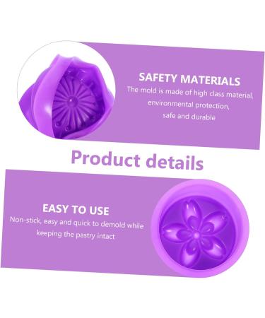 MAGICLULU 2 Pcs Handmade Soap Mold Cake Pan Purple Silica Gel Cute 3X16.6X16.6CMx2pcs - Buy Online on GoSupps.com