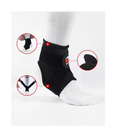 Libaijiaa Achilles Bandage Ankle Support for Plantar Fasciitis - Adjustable Velcro Foot Brace & Joint Sock for Football (Black 1 Pair) - Buy Online on GoSupps.com