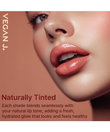 Vegan J. Lip Balm Long-Lasting Hydration with Natural Color Korean Beauty Oasis Plant Complex Silicone-Free Vegan & Cruelty-Free Lip Care (003 Sunset Coral) - Buy Online on GoSupps.com